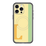 スリムプロテクションプレミアムケース with MagSafe［ オリジナル - initial color line - L yellow ］