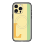 スリムプロテクションプレミアムケース with MagSafe［ オリジナル - initial color line - L yellow ］