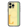 スリムプロテクションプレミアムケース with MagSafe［ オリジナル - initial color line - L yellow ］