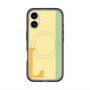 スリムプロテクションプレミアムケース with MagSafe［ オリジナル - initial color line - L yellow ］