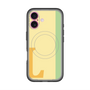スリムプロテクションプレミアムケース with MagSafe［ オリジナル - initial color line - L yellow ］