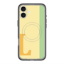 スリムプロテクションプレミアムケース with MagSafe［ オリジナル - initial color line - L yellow ］