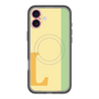 スリムプロテクションプレミアムケース with MagSafe［ オリジナル - initial color line - L yellow ］