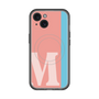 スリムプロテクションプレミアムケース with MagSafe［ オリジナル - initial color line - M pink ］