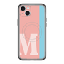スリムプロテクションプレミアムケース with MagSafe［ オリジナル - initial color line - M pink ］
