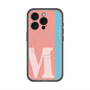 スリムプロテクションプレミアムケース with MagSafe［ オリジナル - initial color line - M pink ］