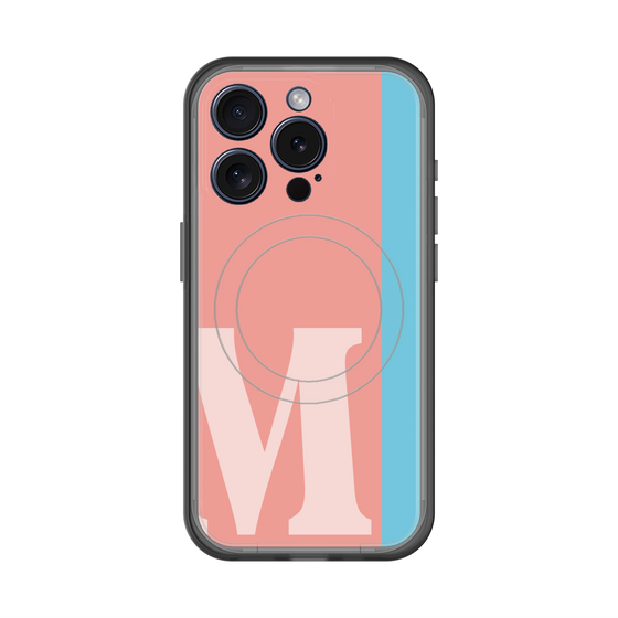 スリムプロテクションプレミアムケース with MagSafe［ オリジナル - initial color line - M pink ］