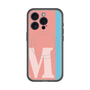 スリムプロテクションプレミアムケース with MagSafe［ オリジナル - initial color line - M pink ］