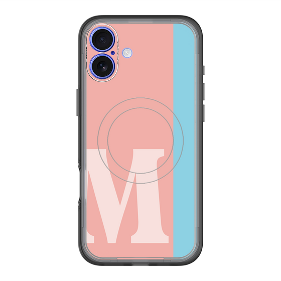 スリムプロテクションプレミアムケース with MagSafe［ オリジナル - initial color line - M pink ］