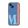 スリムプロテクションプレミアムケース with MagSafe［ オリジナル - initial color line - M blue ］