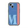 スリムプロテクションプレミアムケース with MagSafe［ オリジナル - initial color line - M blue ］