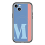スリムプロテクションプレミアムケース with MagSafe［ オリジナル - initial color line - M blue ］