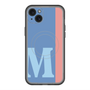 スリムプロテクションプレミアムケース with MagSafe［ オリジナル - initial color line - M blue ］