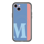 スリムプロテクションプレミアムケース with MagSafe［ オリジナル - initial color line - M blue ］