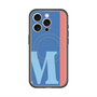 スリムプロテクションプレミアムケース with MagSafe［ オリジナル - initial color line - M blue ］