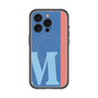 スリムプロテクションプレミアムケース with MagSafe［ オリジナル - initial color line - M blue ］
