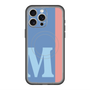 スリムプロテクションプレミアムケース with MagSafe［ オリジナル - initial color line - M blue ］