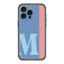 スリムプロテクションプレミアムケース with MagSafe［ オリジナル - initial color line - M blue ］