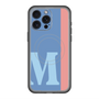 スリムプロテクションプレミアムケース with MagSafe［ オリジナル - initial color line - M blue ］