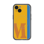 スリムプロテクションプレミアムケース with MagSafe［ オリジナル - initial color line - M orange ］
