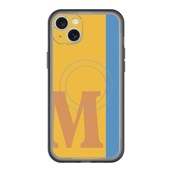 スリムプロテクションプレミアムケース with MagSafe［ オリジナル - initial color line - M orange ］