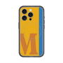 スリムプロテクションプレミアムケース with MagSafe［ オリジナル - initial color line - M orange ］