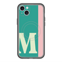 スリムプロテクションプレミアムケース with MagSafe［ オリジナル - initial color line - M green ］