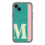 スリムプロテクションプレミアムケース with MagSafe［ オリジナル - initial color line - M green ］