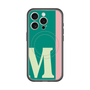 スリムプロテクションプレミアムケース with MagSafe［ オリジナル - initial color line - M green ］