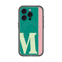 スリムプロテクションプレミアムケース with MagSafe［ オリジナル - initial color line - M green ］