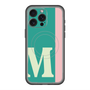 スリムプロテクションプレミアムケース with MagSafe［ オリジナル - initial color line - M green ］