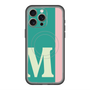 スリムプロテクションプレミアムケース with MagSafe［ オリジナル - initial color line - M green ］