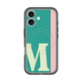 スリムプロテクションプレミアムケース with MagSafe［ オリジナル - initial color line - M green ］