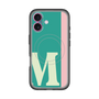 スリムプロテクションプレミアムケース with MagSafe［ オリジナル - initial color line - M green ］