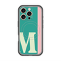 スリムプロテクションプレミアムケース with MagSafe［ オリジナル - initial color line - M green ］