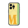 スリムプロテクションプレミアムケース with MagSafe［ オリジナル - initial color line - M yellow ］