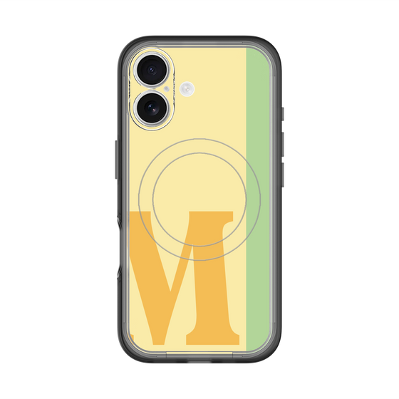 スリムプロテクションプレミアムケース with MagSafe［ オリジナル - initial color line - M yellow ］