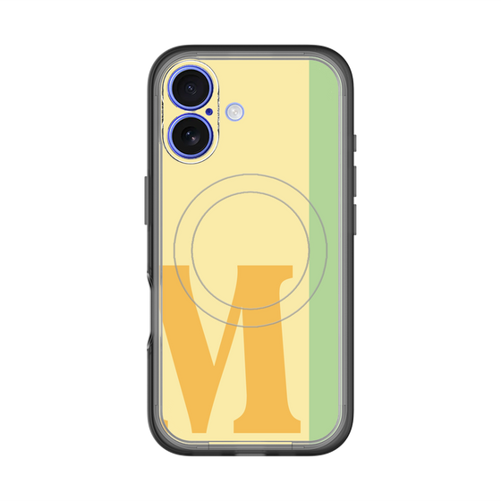 スリムプロテクションプレミアムケース with MagSafe［ オリジナル - initial color line - M yellow ］