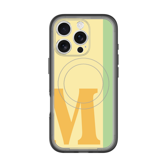 スリムプロテクションプレミアムケース with MagSafe［ オリジナル - initial color line - M yellow ］