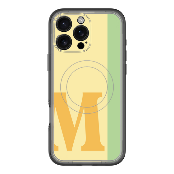 スリムプロテクションプレミアムケース with MagSafe［ オリジナル - initial color line - M yellow ］