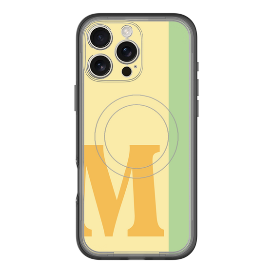 スリムプロテクションプレミアムケース with MagSafe［ オリジナル - initial color line - M yellow ］