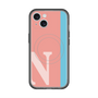 スリムプロテクションプレミアムケース with MagSafe［ オリジナル - initial color line - N pink ］