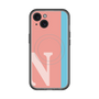 スリムプロテクションプレミアムケース with MagSafe［ オリジナル - initial color line - N pink ］