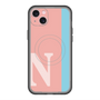 スリムプロテクションプレミアムケース with MagSafe［ オリジナル - initial color line - N pink ］