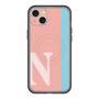 スリムプロテクションプレミアムケース with MagSafe［ オリジナル - initial color line - N pink ］