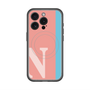 スリムプロテクションプレミアムケース with MagSafe［ オリジナル - initial color line - N pink ］