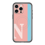 スリムプロテクションプレミアムケース with MagSafe［ オリジナル - initial color line - N pink ］