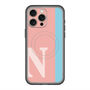 スリムプロテクションプレミアムケース with MagSafe［ オリジナル - initial color line - N pink ］