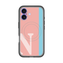 スリムプロテクションプレミアムケース with MagSafe［ オリジナル - initial color line - N pink ］