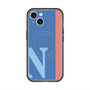 スリムプロテクションプレミアムケース with MagSafe［ オリジナル - initial color line - N blue ］